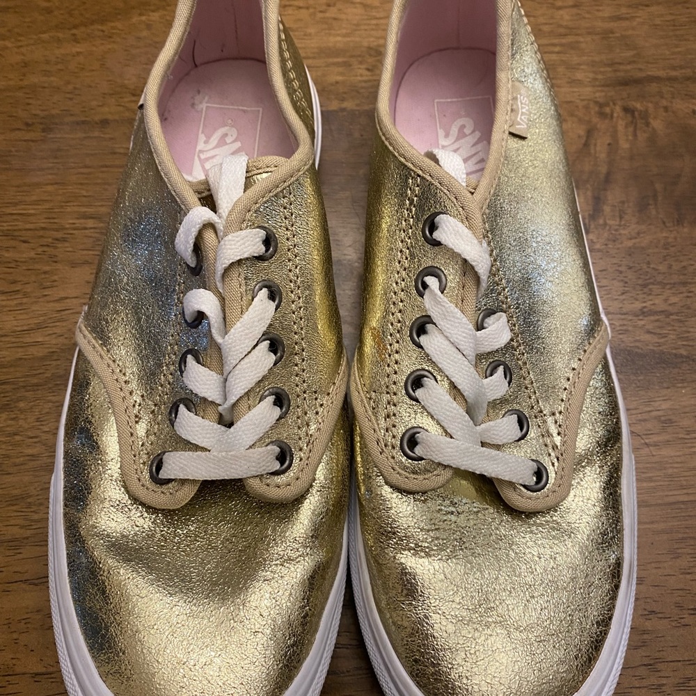 Golden Vans size 9